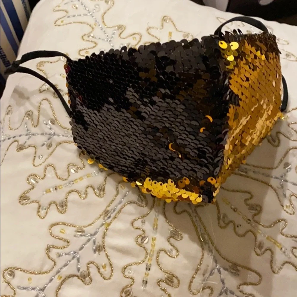 2 Tone Flip‎ Flop Sequin Face Mask